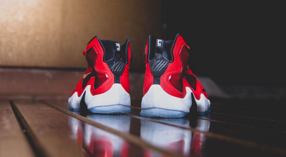 Lebron 13 red and on sale white